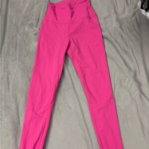 Bubble Gum Pink High-Waisted Leggings